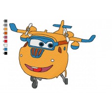 Super Wings Donnie 01 Embroidery Design